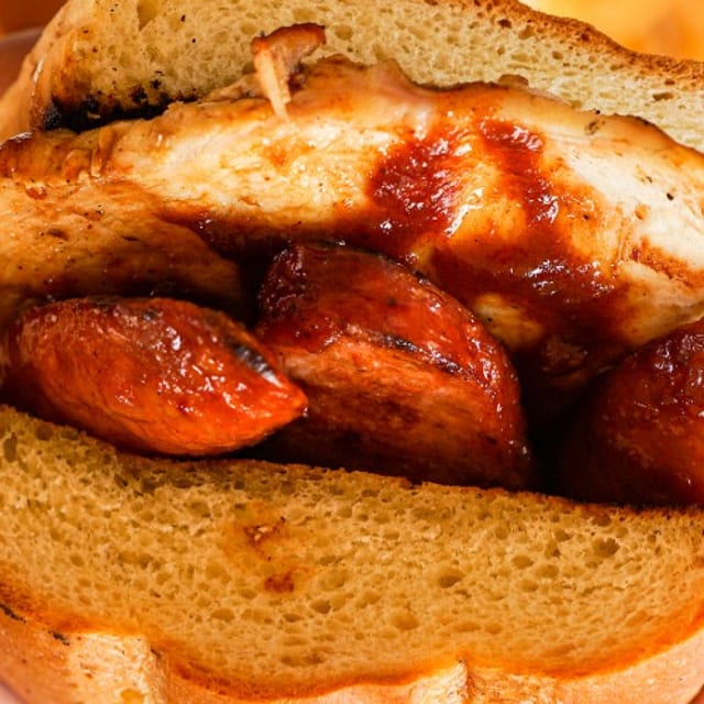 Hot Link Sandwich.